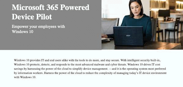 Microsoft 365 Powered Device Pilot