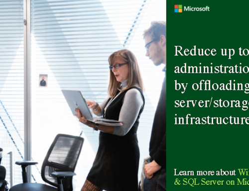 Reduce up to 80% in administration costs by offloading server/storage infrastructures